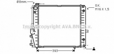 AVA QUALITY COOLING msa2086 -  Радиатор, охлаждение двигателя